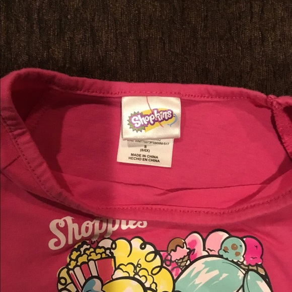 Girls Pink Shopkins Shirt - Picture 3 of 3
